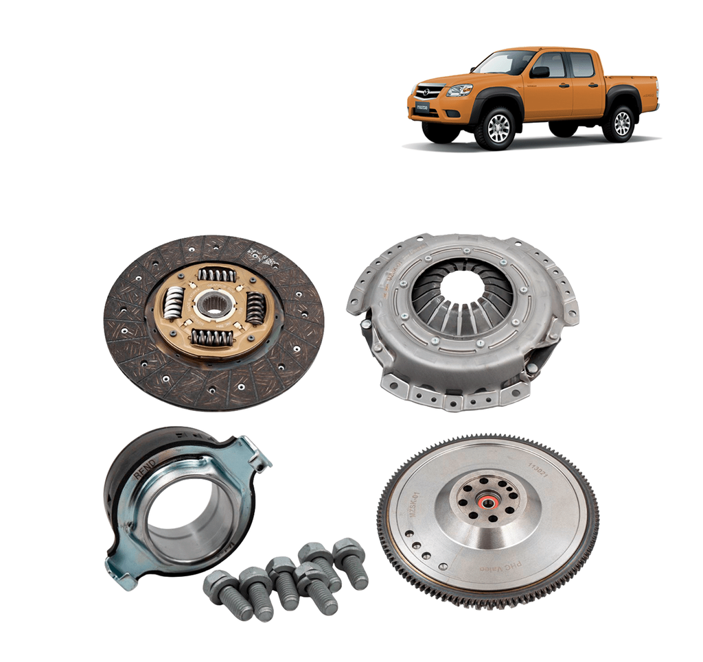 KIT EMBRAGUE (VOLANTE ROD DISCO PRENSA PERNOS)  2.5 BT50 07-12 VALEO