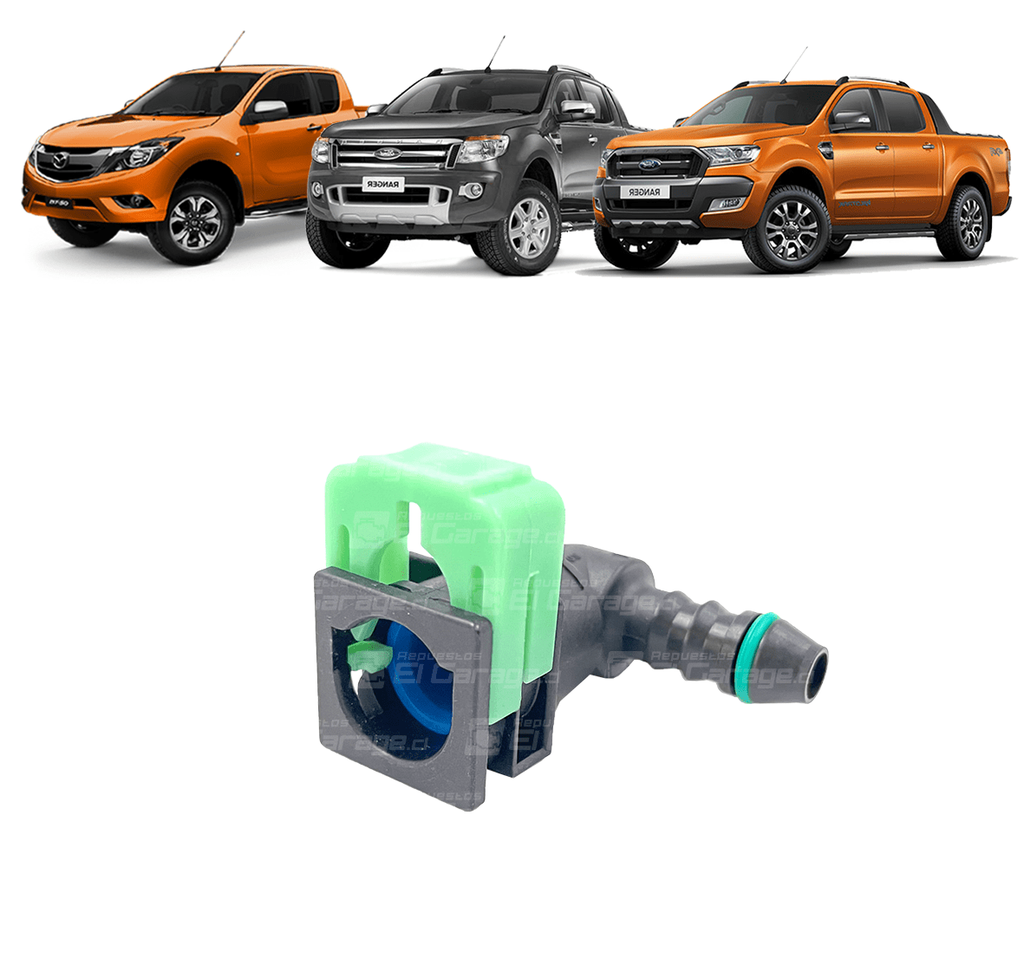 CLIP CONECTOR MANGUERA COMBUSTIBLE VERDE/AZUL
