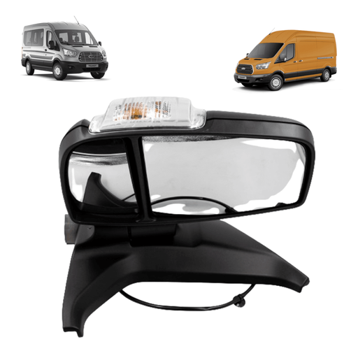 [68789144763834] ESPEJO RETROVISOR IZQUIERDO MANUAL LUZ CROMO  2.2 TRANSIT 13-22 VIEWMAX