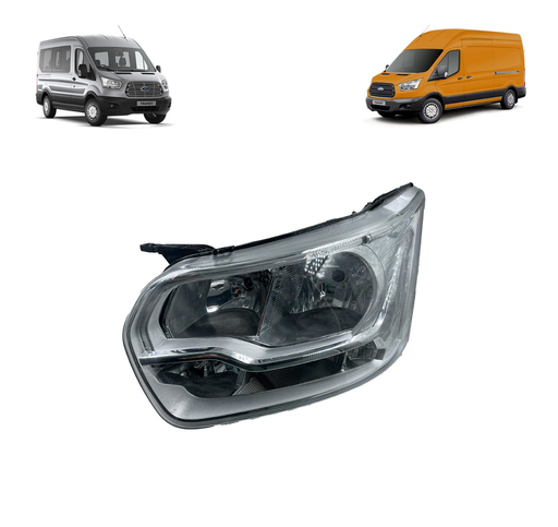 [73202219416679] OPTICO IZQUIERDO CROMO LED 2.2 TRANSIT 15-22 TYC